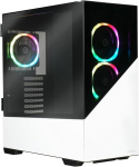 Enermax K8 atx mid tower m&auml;nguri pc korpus snow white tempered glass + 3 x argb pwm 12cm ventilaatorid - usb3.2 gen1 ja usb3.2 type c eca-ek8-ww-argb