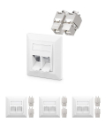 Vcelink 4x Cat7/6a Rj45 tungrauad, t&auml;ielikult varjestatud, paigaldatavad