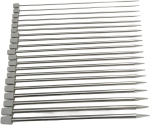 Tbest Ft Collection kudumisvardad 25cm roostevabast terasest l&auml;ikivad laia kasutusala metallist kudumisvarraste komplekt kudumistarvikud 22tk