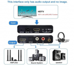 F.qyning earc to rca+spdif+hdmi audio konverter, 24bit/192khz audio n&auml;idissagedus, arc audio tagastus, hd 7.1 kanalit, 3.5 mm audio konverter, toetab earc & arc sisendeid