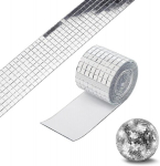 Gfamous mini peegelmosaiik isekleepuv 4 rulli isekleepuv mini peegelmosaiik peegelmosaiigi plaadid mini peegelmosaiigi kivid isekleepuv isetegemise k&ouml;&ouml;gi vannitoa ktv jaoks