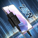 2-paki kiirlaadija Samsung 25w laadijale, Type C nailonist laadimiskaabel 2m Samsung Galaxy S25 S24 S23 S22 S21 Ultra S25+ S24+ S23+ S21 Fe 5g S20 A55 jaoks, Usb C &uuml;likiire mobiiltelefoni toiteadapter