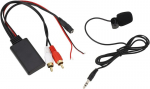 Auto bluetooth aux adapter mikrofoniga, bluetooth audio moodul 2 kaabliadapter k&auml;ed-vabad mikrofoniga alpine ja pioneer jaoks