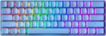 Gk61 s hot-swap mehaaniline m&auml;nguriklaviatuur - 61 klahviga mitmev&auml;rviline rgb led taustavalgustus pc/mac m&auml;ngijatele (gateron Mechanical Black, Blue)