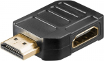 Goobay 65750 hdmi nurgaadapter 270 kraadi kullatud kontaktid / 270&deg; nurk / 8k @ 60 hz, 4k @ 120 hz / 48 gbit/s/earc, hdr