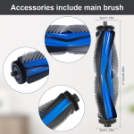 Heykewi tarvikute komplekt Ecovacs Deebot T80 Omni robot-tolmuimejale, varuosad, 1 peamine hari, 2 mopi rulli, 6 k&uuml;ljeharja, 2 filtrit, 4 tolmukotti, 1 puhastushari