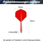 Wlhgh noolevarsed ja noolesuled, komplekt, 12 t&uuml;kki vastupidavad varsed ja suled, 2-in-1 noolem&auml;ngu tarvikud (2ba)