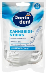 Dontoden vahatatud hambaniidi pulgad - 2-in-1 hambaniit ja hambaork p&otilde;hjalikuks hammaste puhastamiseks koos &uuml;mbrisega 40 t&uuml;kki hambaniidi pulgad vahatatud vahatatud hambaniidi hambaorgid