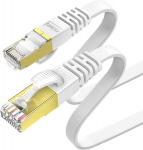 Kasimo 1m Cat 7 Etherneti kaabel, valge, 10 Gbit/s, 600 Mhz