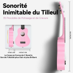 Eastrock soprano ukulele algajale, havai ukulele 21 tolli lastele, ukulele komplekt koos raamatukotiga (roosa)