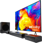 Hiwill 4.1ch Dolby Atmos soundbar, 320w soundbar teleritele koos subwooferiga, 2 k&uuml;ljelt kiirgavad k&otilde;rgsagedusk&otilde;larid, 2 eesmist ruumilise heli k&otilde;larit, kodukino ruumilise heli s&uuml;steem telerile, Hielite A41 Pro