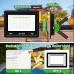 Urtbst led v&auml;lisvalgusti, 50 w, 5000 lm, ip67 veekindel led valgusti, 7000 k k&uuml;lm valge, &uuml;liergas led valgusti, led prožektor, v&auml;lisvalgusti aeda, garaaži, hoovi, koridori, s&otilde;idutee jaoks