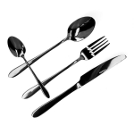Komplekt 2x s&ouml;&ouml;giriistade komplekt | ABELE | must | 16 tk | 951927