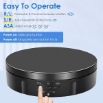 Vayotoy Elektriline P&ouml;&ouml;rdalus, 360 Kraadi P&ouml;&ouml;rdalus, Elektriline 6 Tolli/14.6 cm, 10 kg, V&auml;ike Elektriline P&ouml;&ouml;rdalus 6 Taustapaberiga, Usb Laadimine V&auml;ljapanekuks ja Fotograafiaks