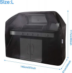Barbecue weatherproof 210d oxford rainproof cover grill waterproof windproof bbq gas grill protective cover sun protection 145 x 61 x 117 cm