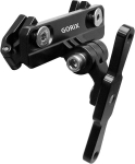 Gorix jalgratta pudelihoidja adapter, reguleeritav mtb maanteeratta lenkstangi veepudeli hoidik, sadulaposti hoidik (gx-sdlbc) (must)