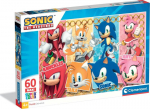 Pusle filmitegelastega Clementoni Sonic the Hedgehog (Siil Sonic), 26073, 60 tk.