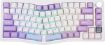 Mechlands Aks075 juhtmevaba m&auml;nguriklaviatuur, kiirvahetatav mehaaniline klaviatuur, 75% Alice klaviatuur 0,85-tollise Tft-ekraaniga, Bt5.1/2.4ghz/usb-c, 5000mah aku (valge, kingitusl&uuml;liti)