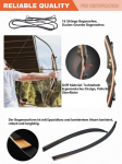 Toparchery recurve vibu 62 tolli archery takedown jahivibu t&auml;iskasvanutele 20-50 lbs puidust vibu pikk vibu jahivibu koos n&ouml;&ouml;riga paremak&auml;elistele