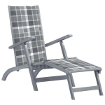 vidaXL lamamistool jalatoe ja istmepadjaga, akaatsiapuit