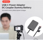 Dummy aku Usb kaamera toiteplokk dekodeeritud Canon aku asendus Type C vedru toiteadapteri kaabliga Canon kaameratele (lpe12)