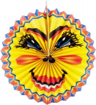 Idena 90121 &ndash; Lantern Sun, 5 tk, l&auml;bim&otilde;&otilde;t 26 cm, paberist latern, St. Martin