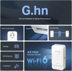 Tp-link pgw2440 kit wlan powerline g.3000, 2000 wi-fi, kuni 1428 mbps powerline'i kaudu, gigabit ethernet, lisa pesa, plug & play, ei &uuml;hildu homeplug av/av2-ga