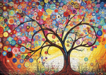 Ulmer Puzzleschmiede - "symphony of the Young Buds" - 1000 t&uuml;kiga pusle - loominguline puumotiiv, sobib ka algajatele - kvaliteet toodetud Saksamaal