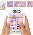 Yaozup m&auml;nguasi 4-in-1 pusle 16 t&uuml;kki, p&ouml;&ouml;rlev 3d pusle, Montessori pusle lastele, kannatlikkusm&auml;ngud, hariv m&auml;nguasi, motoorika m&auml;nguasi, laste pusle kingitus lastele (unicorns)