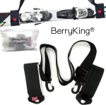 Berryking Easyski suusakandmisrihm, suusarepp, kott, reguleeritav &otilde;larihm, takjakinnitus, suusakepid, talisport t&auml;iskasvanutele ja lastele