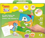Jovi - Play&fun komplekt v&auml;rvilise liivaga joonistamiseks, 8 liivapurki ja dinosauruste joonistuskiled, kingitused ja k&auml;sit&ouml;&ouml; t&uuml;drukutele ja poistele alates 3. eluaastast (2106)