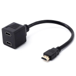 Hdmi splitter 1 sisend 2 v&auml;ljundisse, 4k @ 60hz hdmi l&uuml;liti 1 sisend 2 v&auml;ljundisse samaaegselt, 2 monitori samal ajal, hd lcd telerile, blu-ray dvd-le, fire stickile