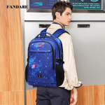 Fandare S&uuml;learvuti seljakott meestele naistele kooli seljakott Usb laadimispesaga k&auml;sipagas &auml;rireisi koolikott s&uuml;learvutikott t&ouml;&ouml;le reisimiseks matkamiseks vabaaja seljakott kolledžile, sky blue