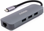S&uuml;learvuti laadija Nilox dokkimisjaam Type C A 3x Usb 3.0 1x Hdmi 1x Vga 1x Type C 1x Rj45