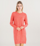 Vero moda naiste kootud kleit 10215523*07, punane/salsa