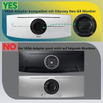 Tjyuze Odyssey G9 kinnitus, &uuml;hildub Samsung Neo G9 49-tollise G94t G93t G95t G95na-ga (ei sobi G95c/g95sc-le)