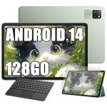 Tahvelarvuti Blackview Tab 60 WiFi 10.1" HD+ IPS Android 14 WiFi 6,Bluetooth 5.3,12GB+128GB/SD 1 TB 5100mAh WPS Roheline + K1