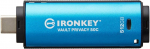 USB pulk Kingston Ironkey Vault Privacy 50 Fips 197 Type-c sertifitseeritud ja Xts-aes 256-bit kr&uuml;pteeritud Usb-m&auml;lupulk suuremaks andmekaitseks - Ikvp50c/512gb