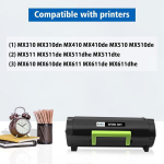 Aseker 60f2h00 602h toonerikassett 10000 lehek&uuml;lge, &uuml;hildub Lexmark Mx310 Mx410 Mx510 Mx511 Mx610 Mx611 printeriga (must x 1)