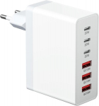 Usb c laadija, 100 w gan 6 pordiga usbc toiteplokk kiirlaadija pd 3.0 usb-c laadija toiteadapter usb pistik &uuml;hildub iphone 11/12/13/14/15/16 pro max/galaxy s24/s23/s22/s21/google/tabletiga