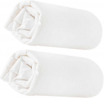 Various 2 tk puuvillased voodilinad kummiga v&otilde;revoodile, suurus 50 x 80 cm, pehmed ja hingavad laste madratsid, valged