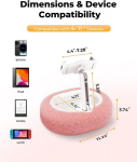 Supedesk tahvelarvuti hoidik voodile, kindle hoidiku padi, ipad alus, &uuml;hildub 4&ndash;11-tolliste seadmetega, mobiiltelefoni hoidik, kindle hoidik diivanile, s&uuml;lele, voodile, lugemiseks ja videote vaatamiseks, pehme