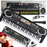 Keyboard lastele orelid mikrofoniga elektriline m&auml;ngu &otilde;ppimiseks + toiteplokk