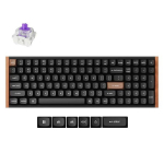 Juhtmevaba m&auml;nguklaviatuur Keychron K4 HE Special Edition Wireless K4H-F1 Gateron Double-Rail Magnetic Nebula, Inglise (US), Keychron K4 HE Wireless (K4H-F1) - US Layout - Hot-Swappable Gateron Magnetic Nebula - Carbon Black (Juoda) Magnetinė Belaidė ...