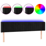 LED-voodipeats, must, 203x16x78/88 cm, samet CFE3276237