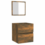 vannitoakapp peegliga, suitsutatud tamm, tehispuit CFE4398847