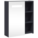 LED-valgustusega vannitoa peegelkapp, helehall, 45 x 13 x 52 cm CFE9490109