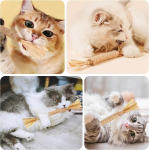 Mxtimwan kassi m&auml;nguasi, 6 tk nibble rods kassile, matatabi pulgad, kassim&uuml;ndi pulgad hammaste krigistamiseks, kassi hambaravi m&auml;nguasi kassile m&auml;ngimiseks, hammustamiseks, n&auml;rimiseks