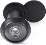 Youtu&reg; ukse silm laiendatud vaatenurgaga, messingist korpus ja Hd klaasist l&auml;&auml;ts, 220 kraadine vaatenurk, puuraugu l&auml;bim&otilde;&otilde;t 16 mm (must)