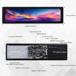 Monitor Geeekpi 11.26" Lcd 1920x440 Hdmi Ips mahtuvuslik puuteekraan